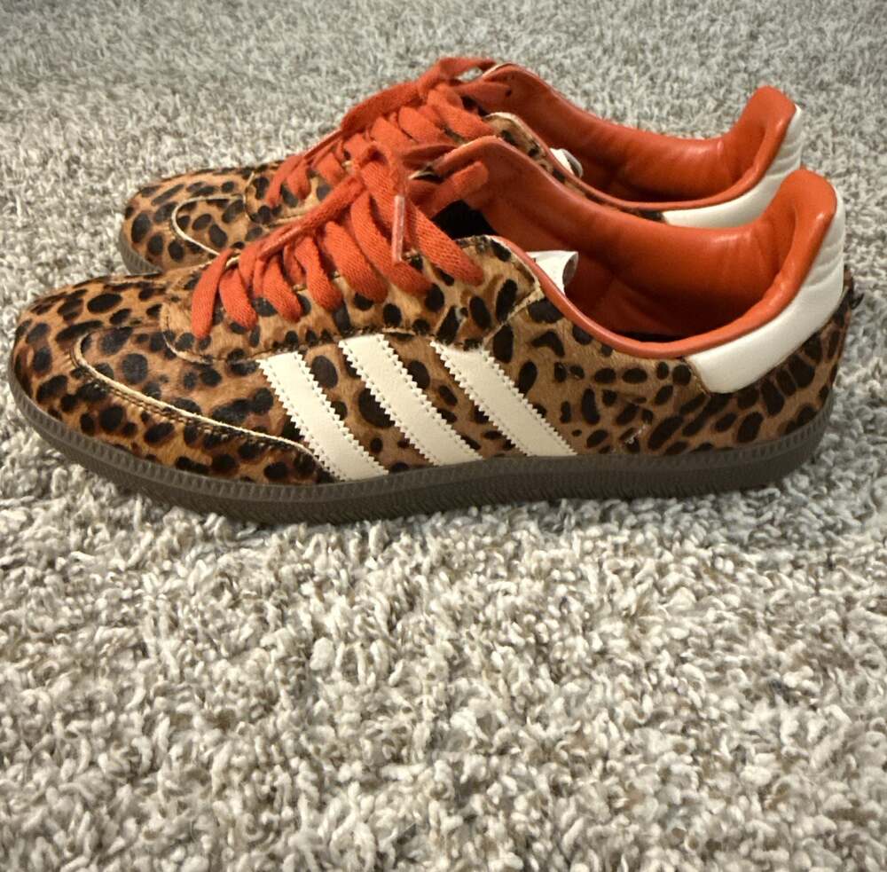 adidas Samba OG Cheetah Pack Preloved Red Leopard - Picture 2 of 3